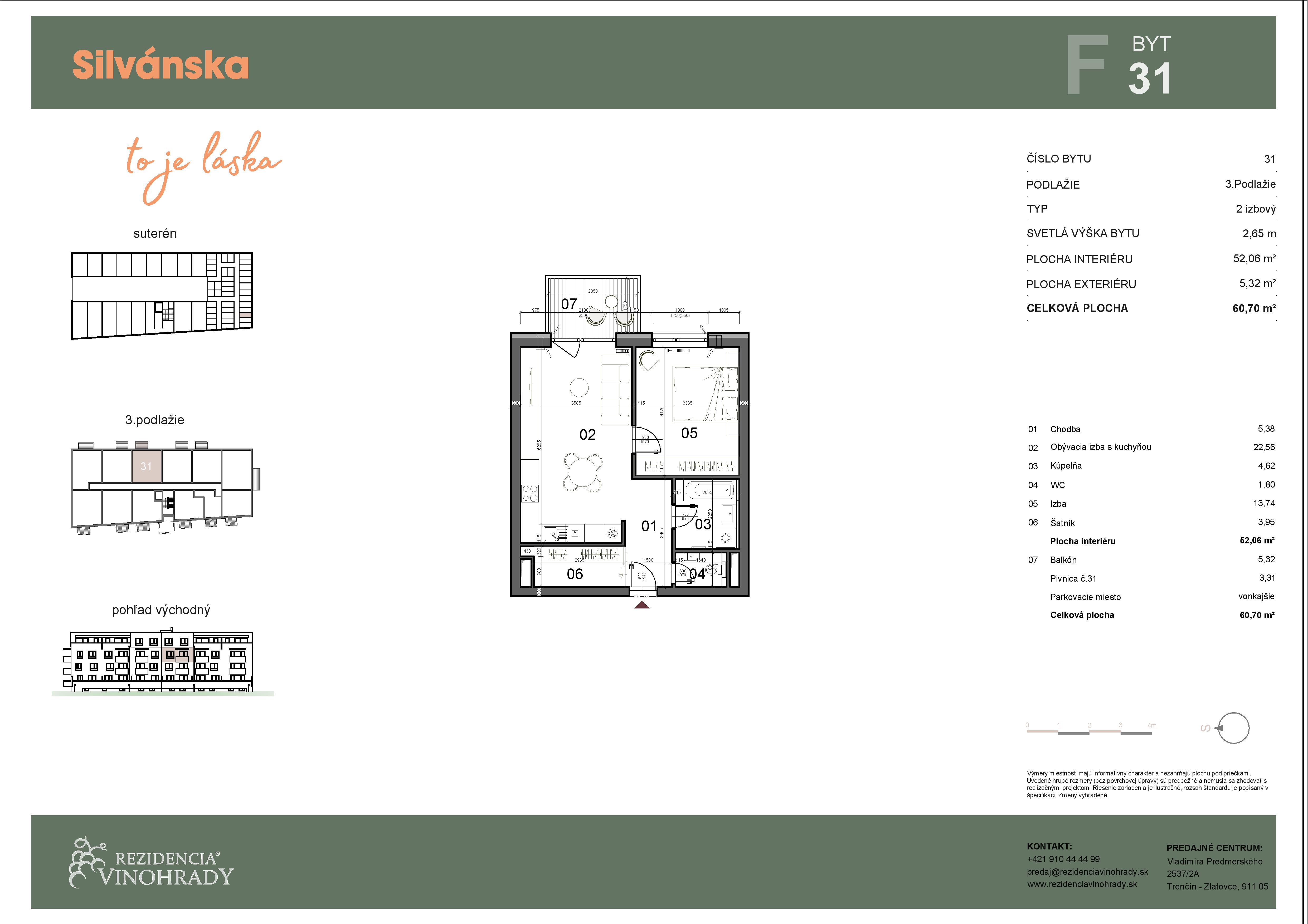 Silvánska - F31 - Pôdorys