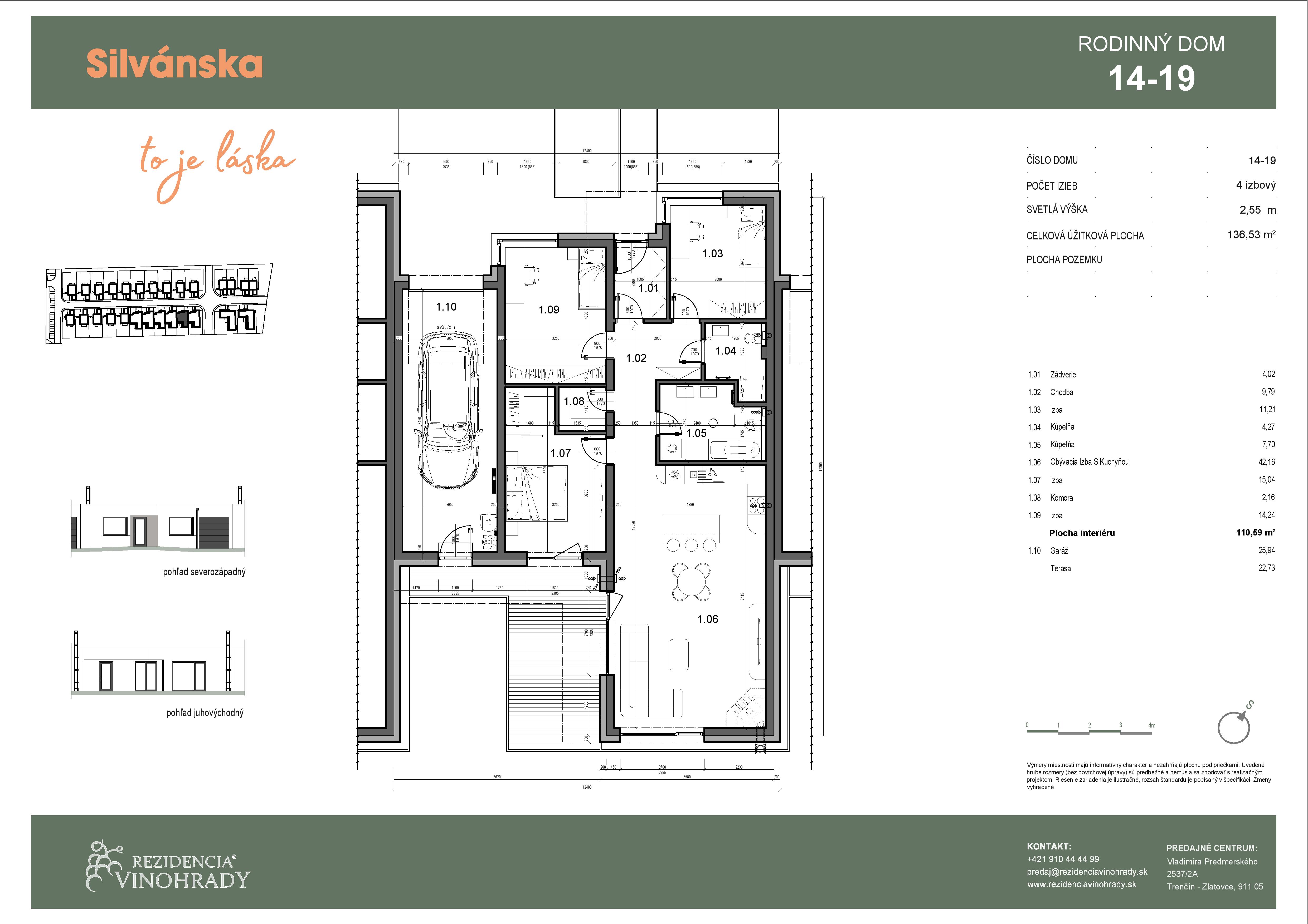 Silvánska - RD 17 V2 - Pôdorys