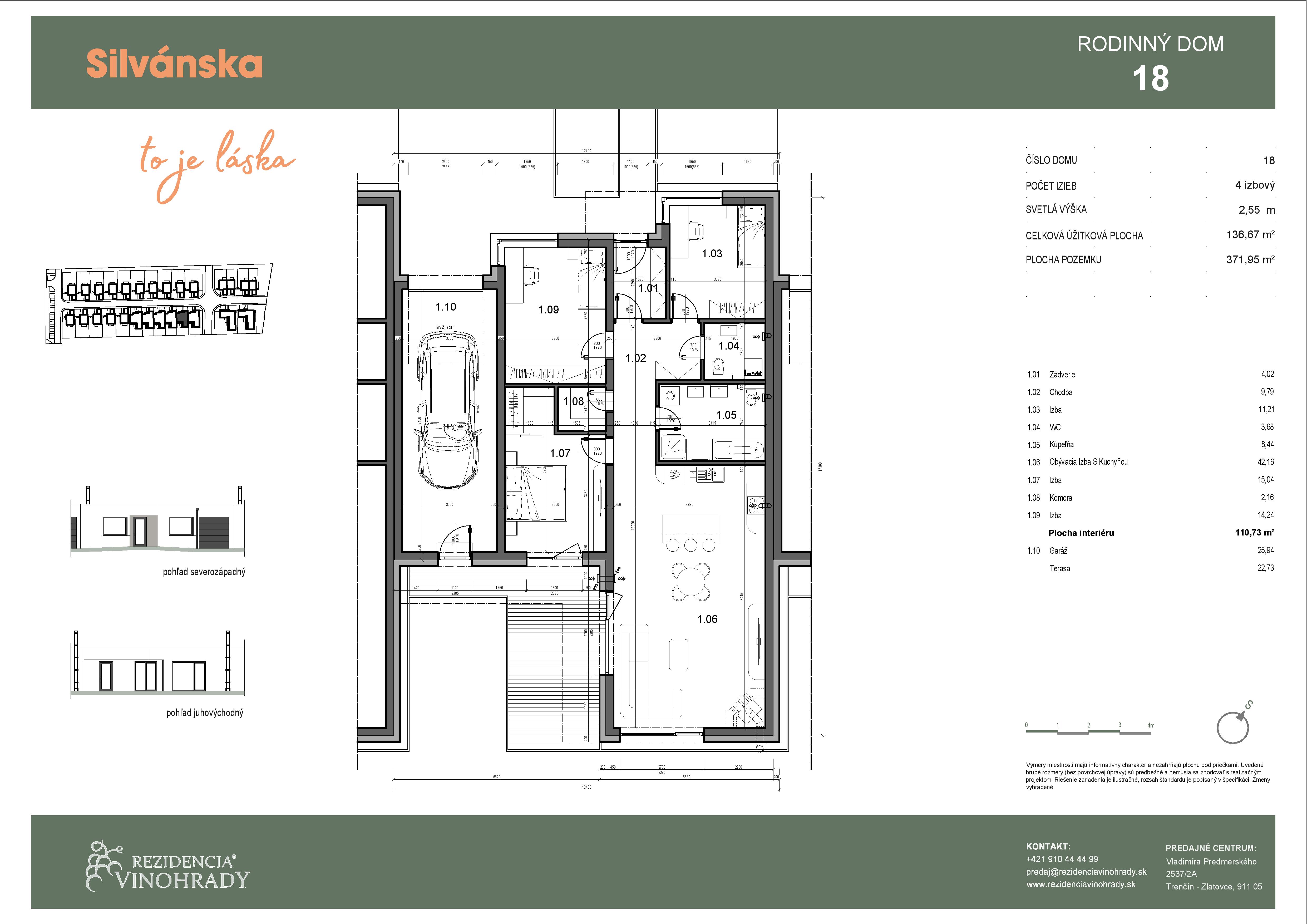 Silvánska - RD 18 - Pôdorys