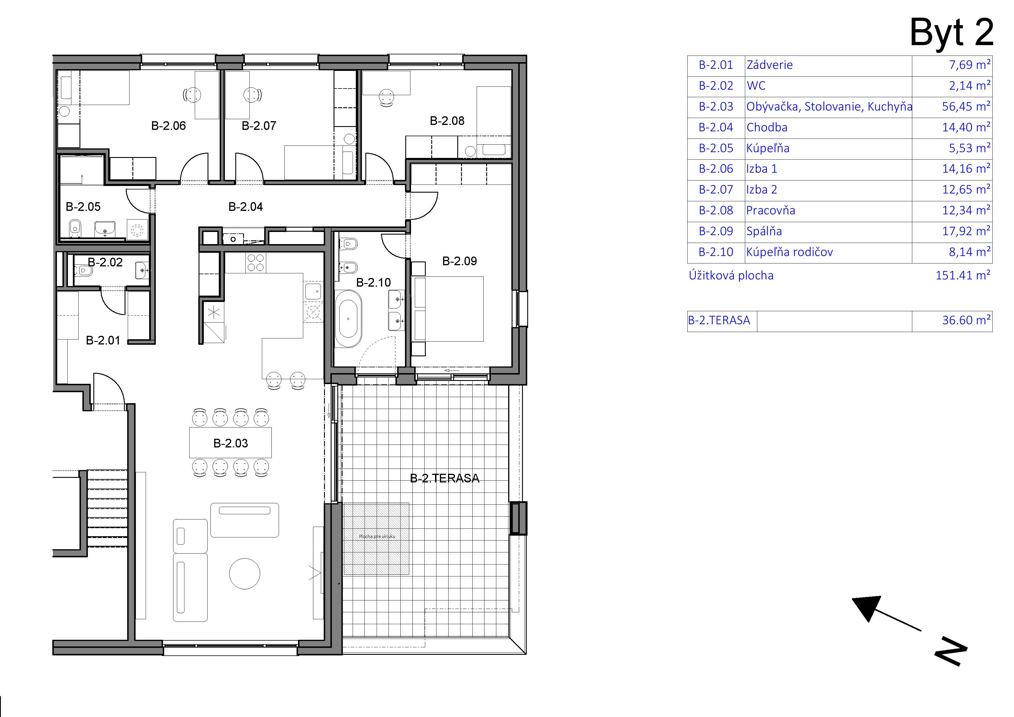 Za Južnou - 2 - Pôdorys