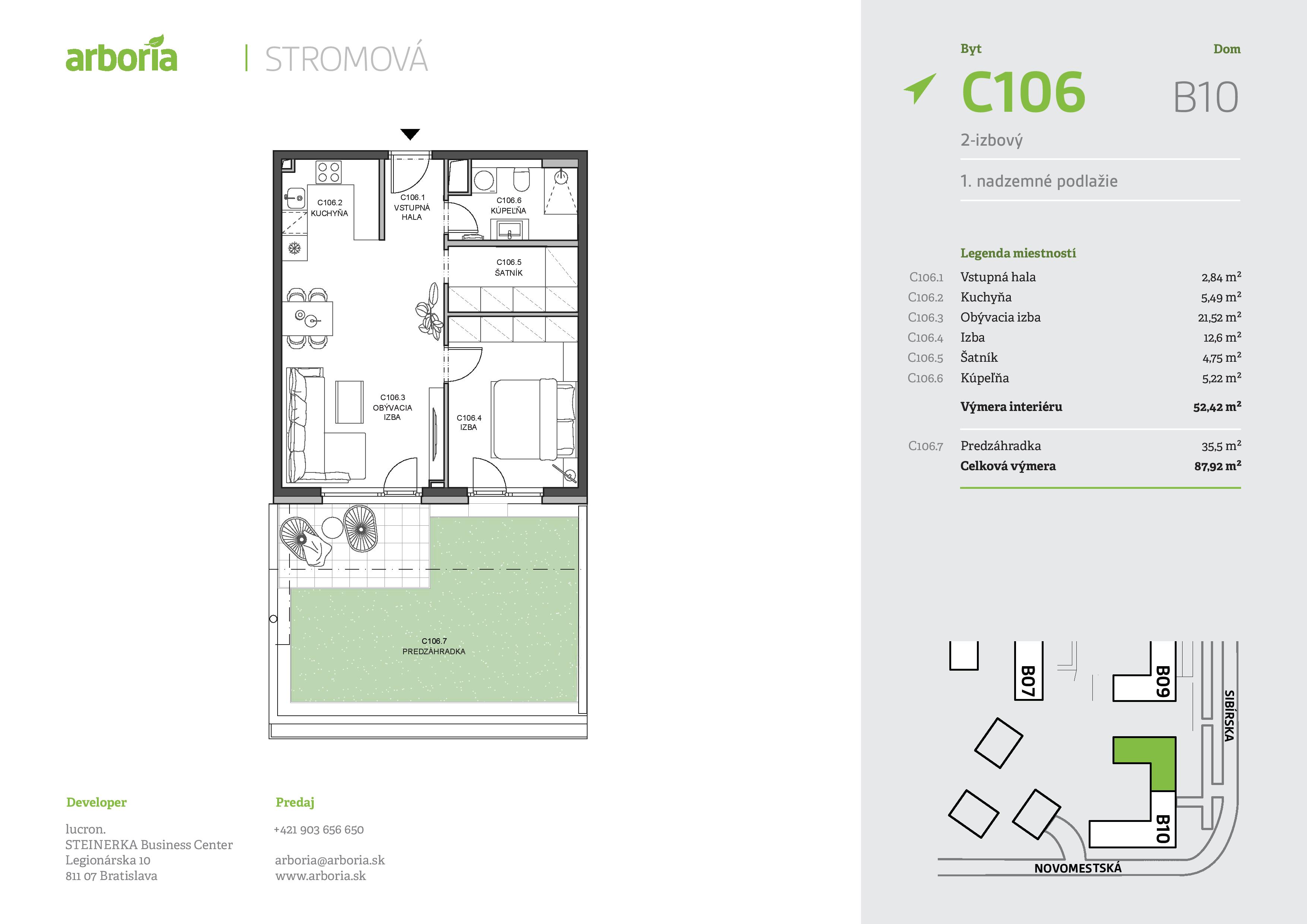 Arboria - C106 - Pôdorys