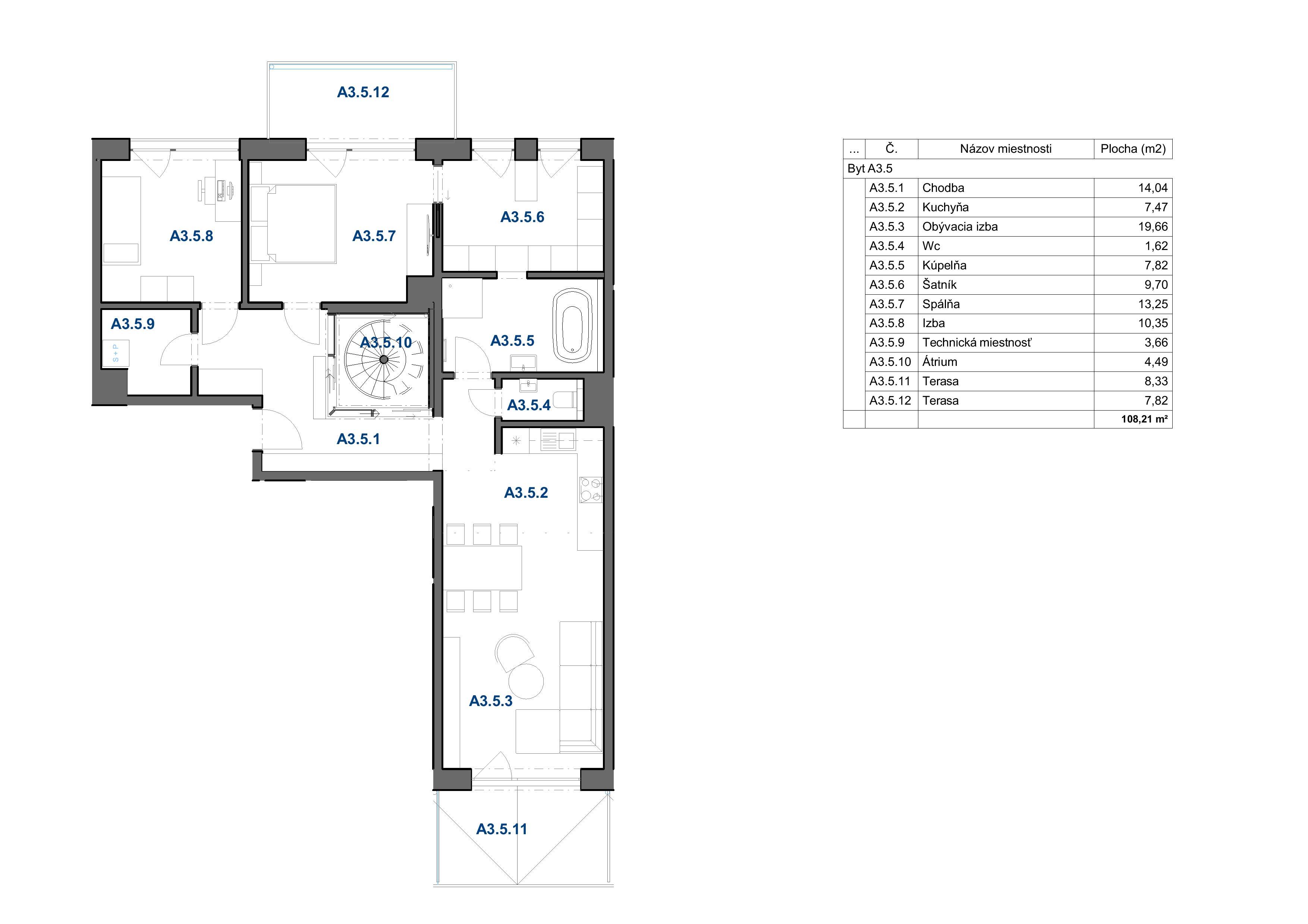 Levan Trnava - A3.5 (4i) - Pôdorys
