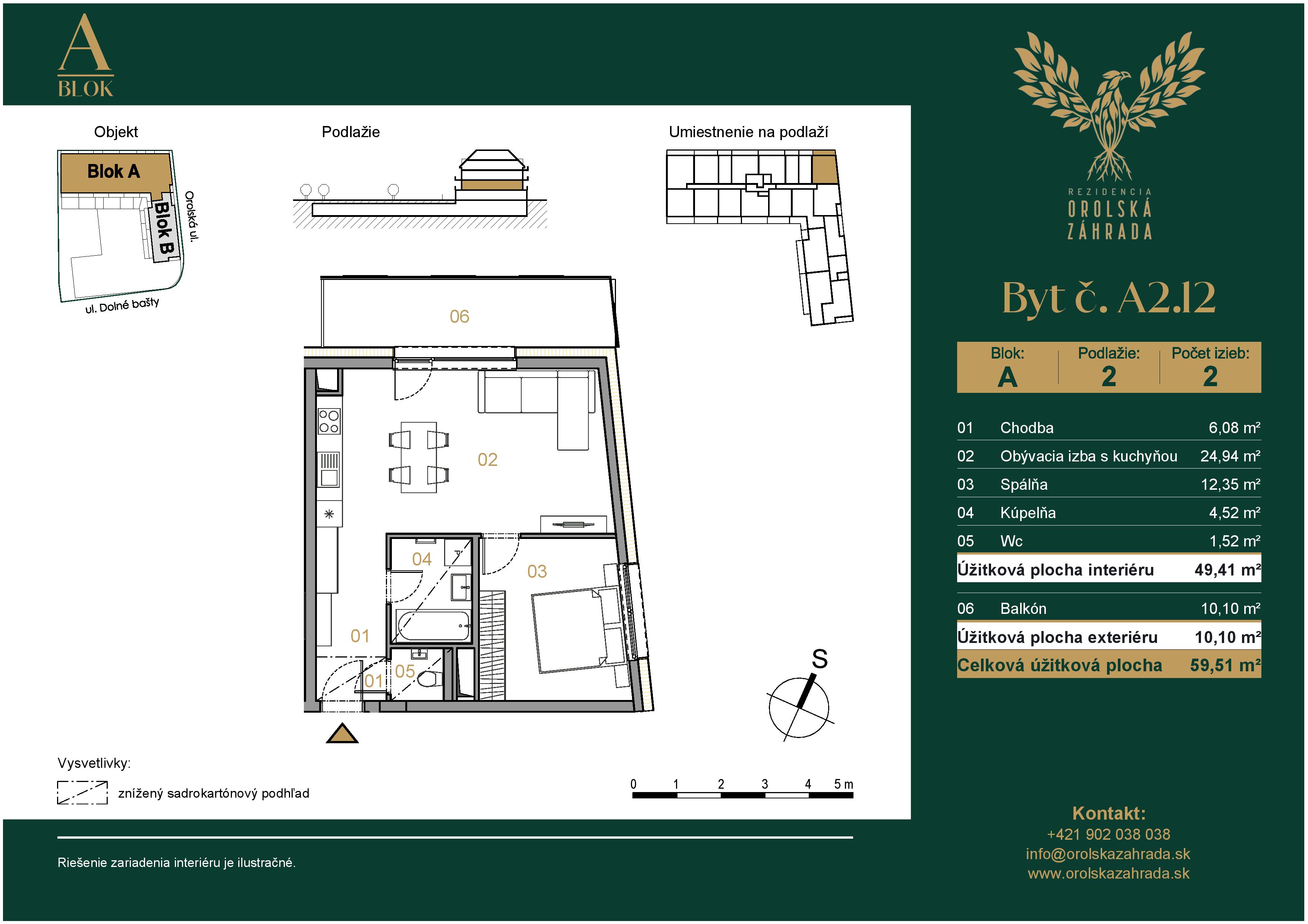 Orolská záhrada - A2.12 - Pôdorys