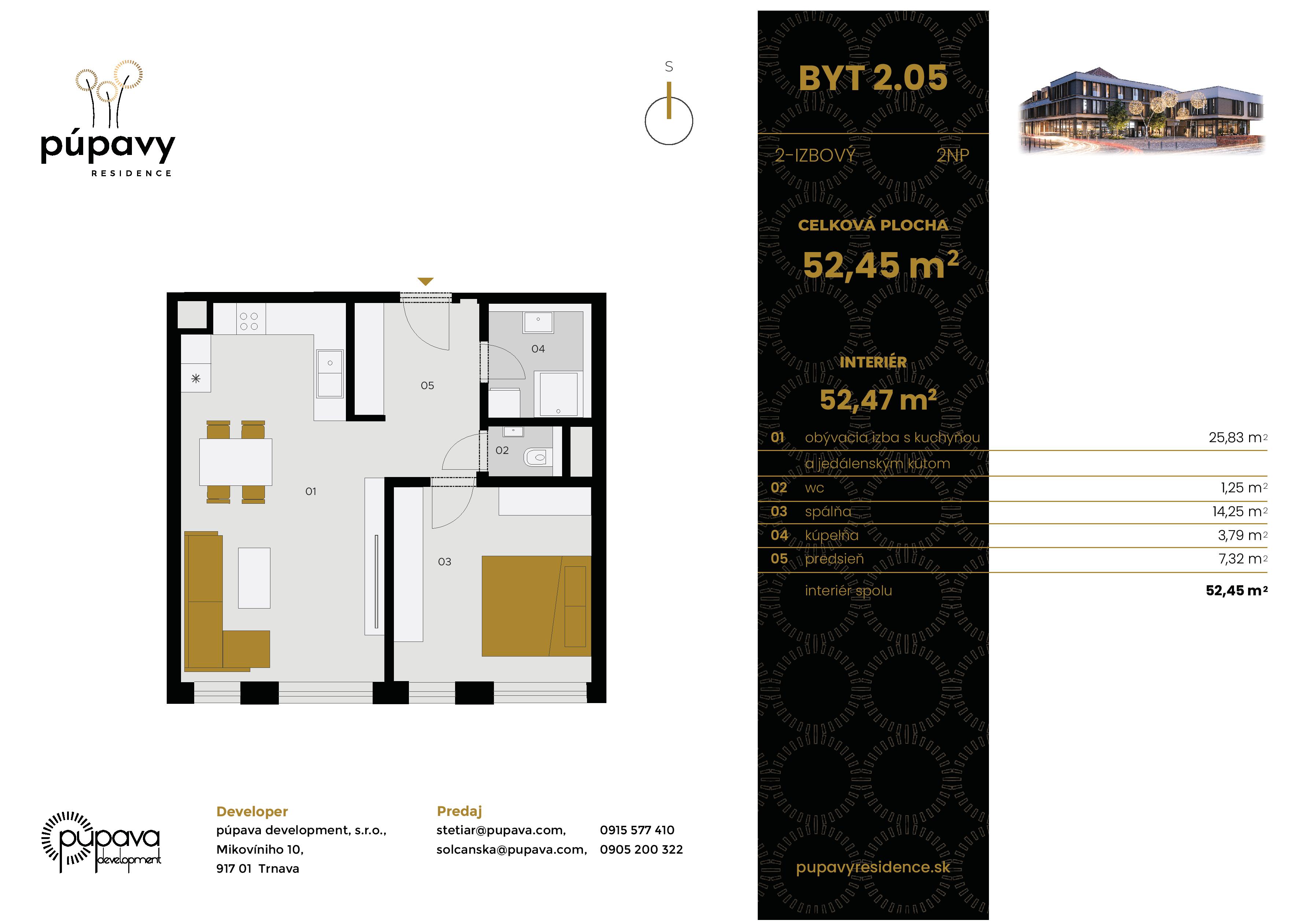 Púpavy Residence - 2.05 - Pôdorys