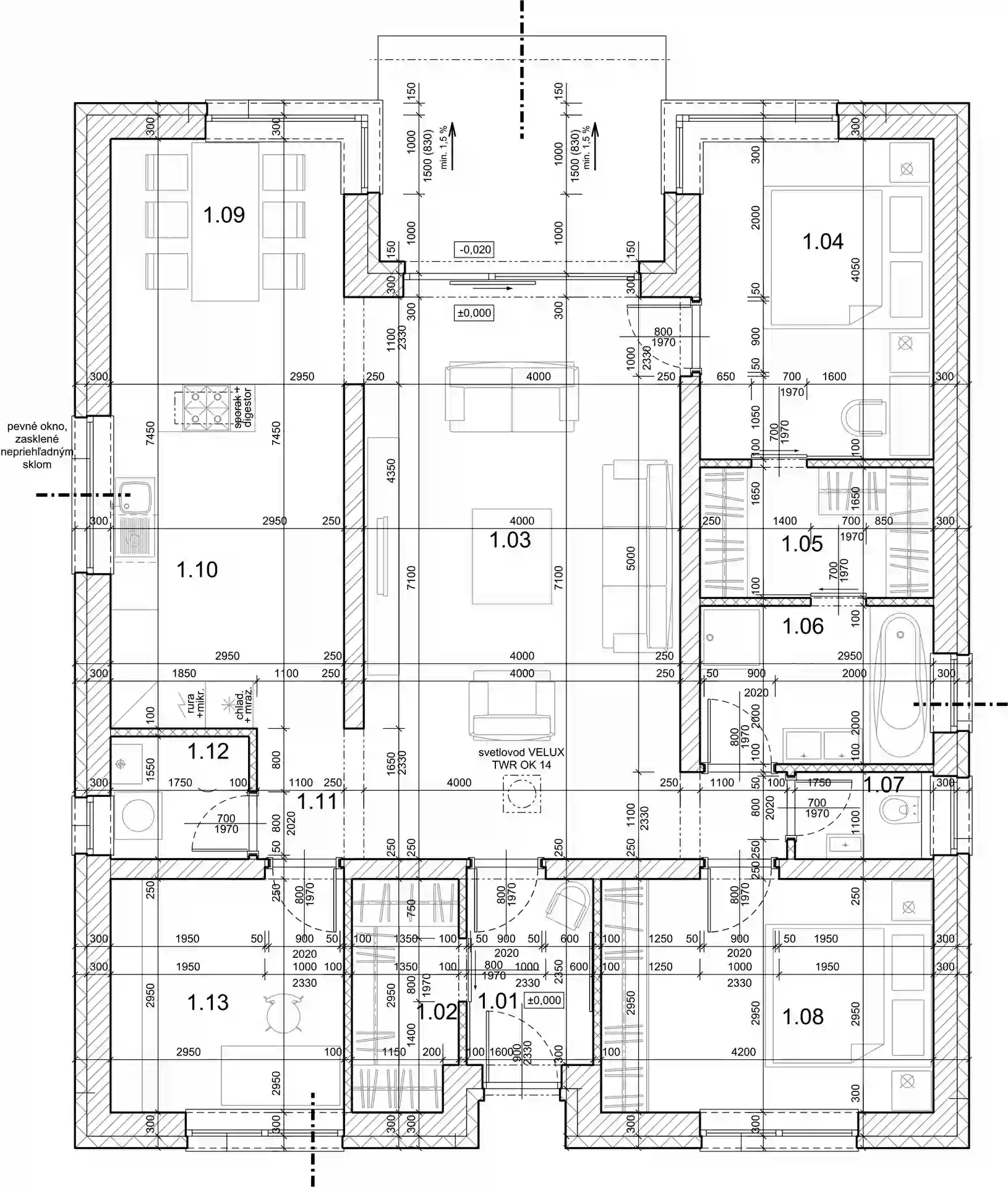 Rezidencia Zelenečská - 1 - Pôdorys