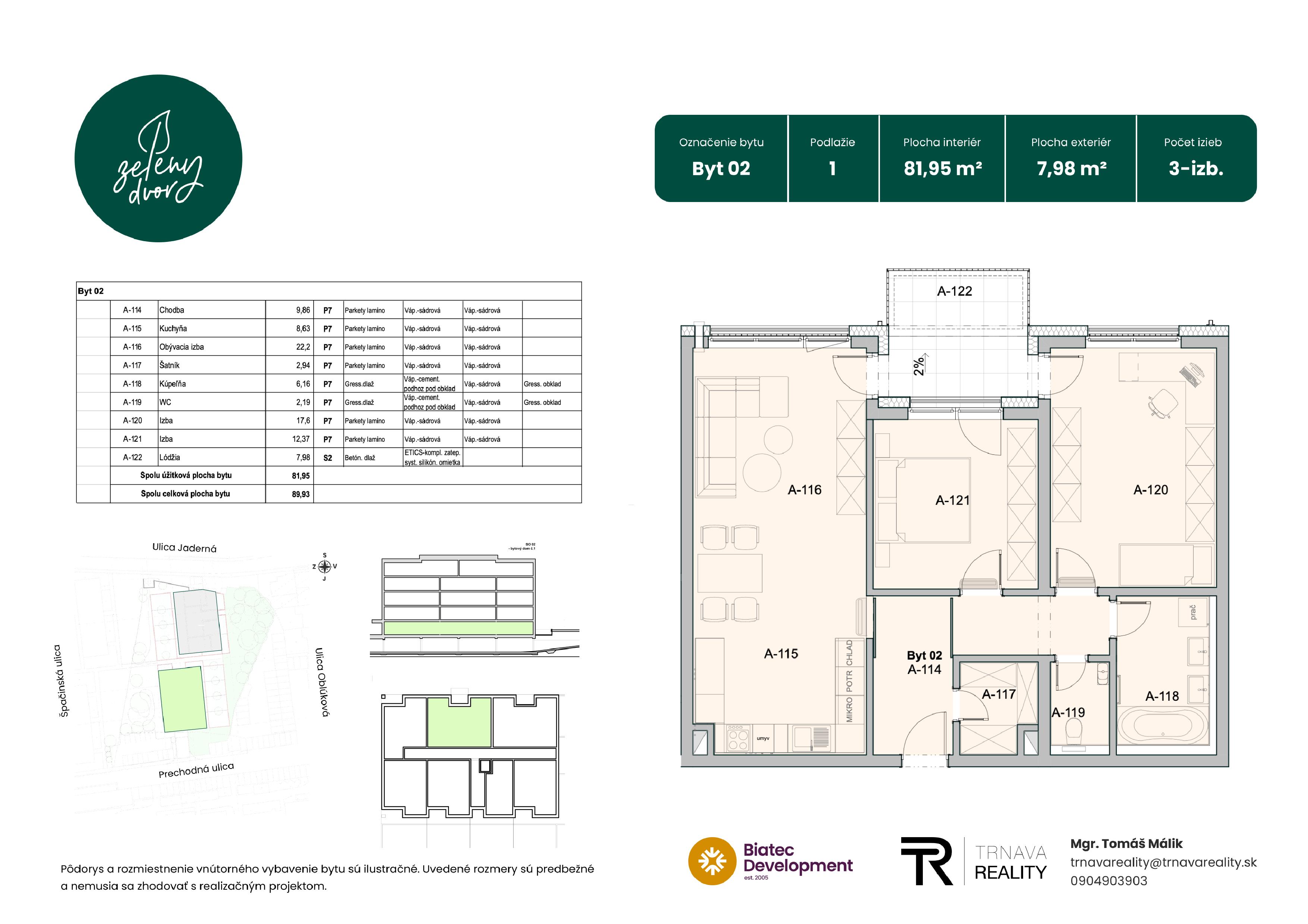Rezidencia Zelený Dvor - 02 - Pôdorys