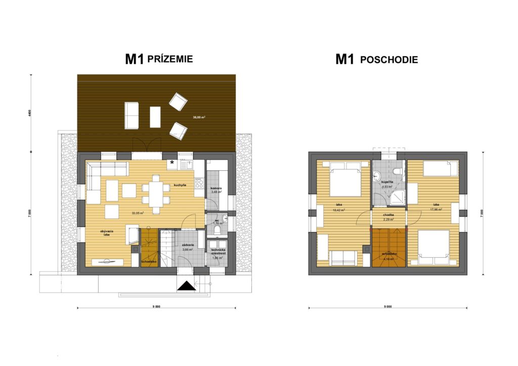 Tokajský dvor - 1/M1 - Pôdorys