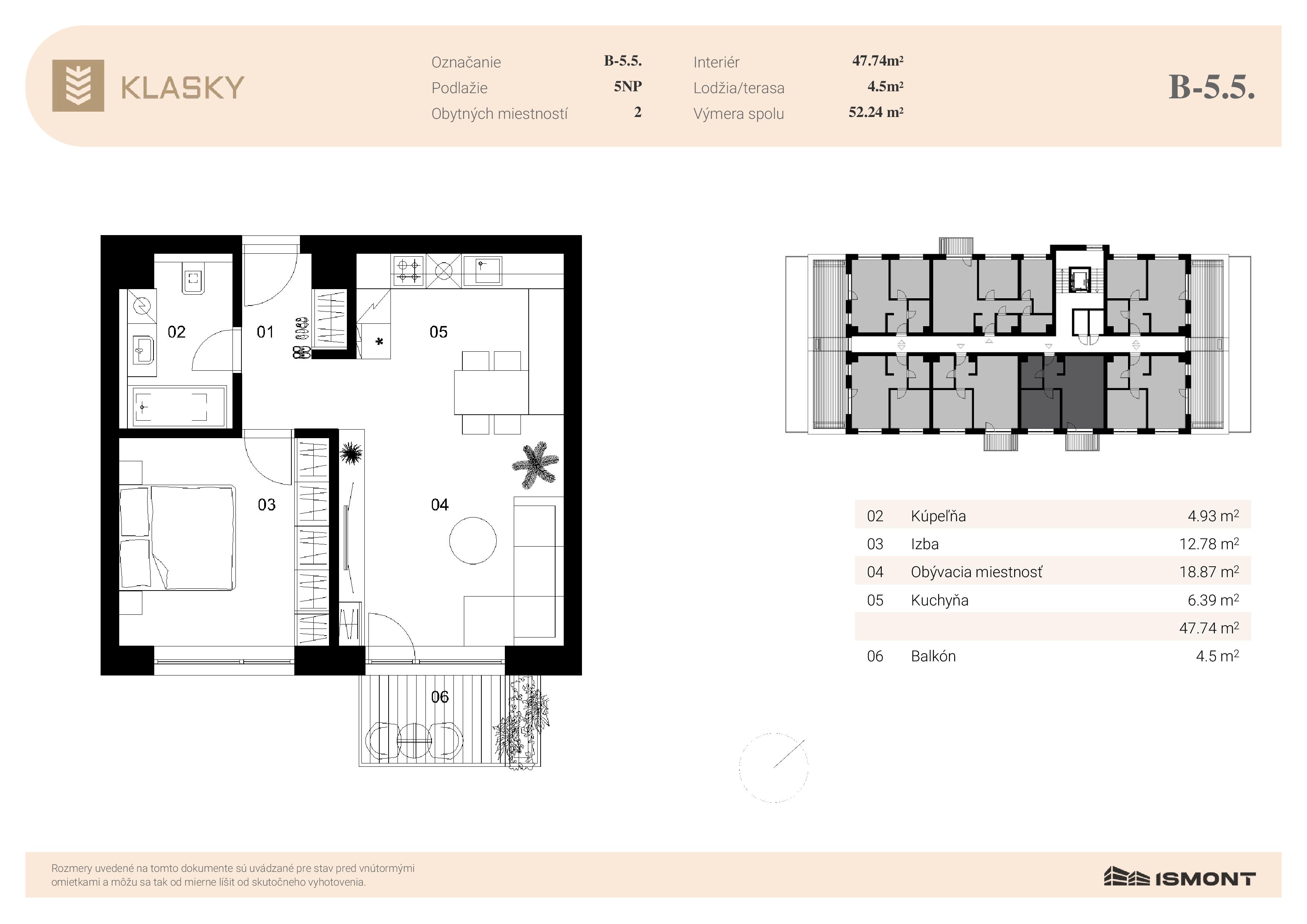 Klasky - B-5.5. - Pôdorys