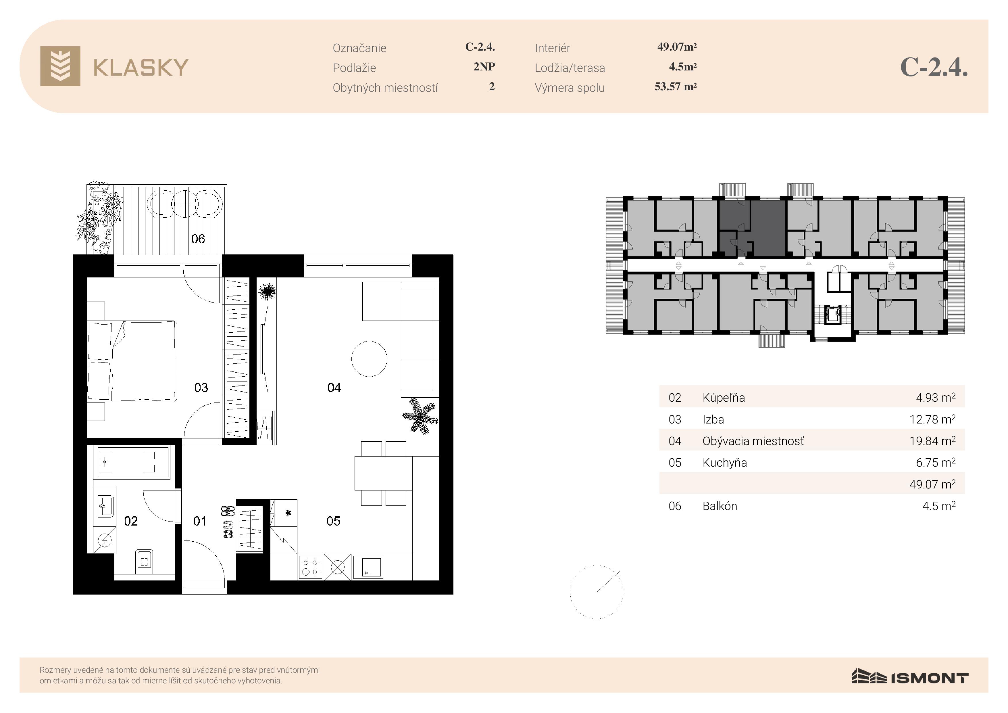 Klasky - C-2.4. - Pôdorys