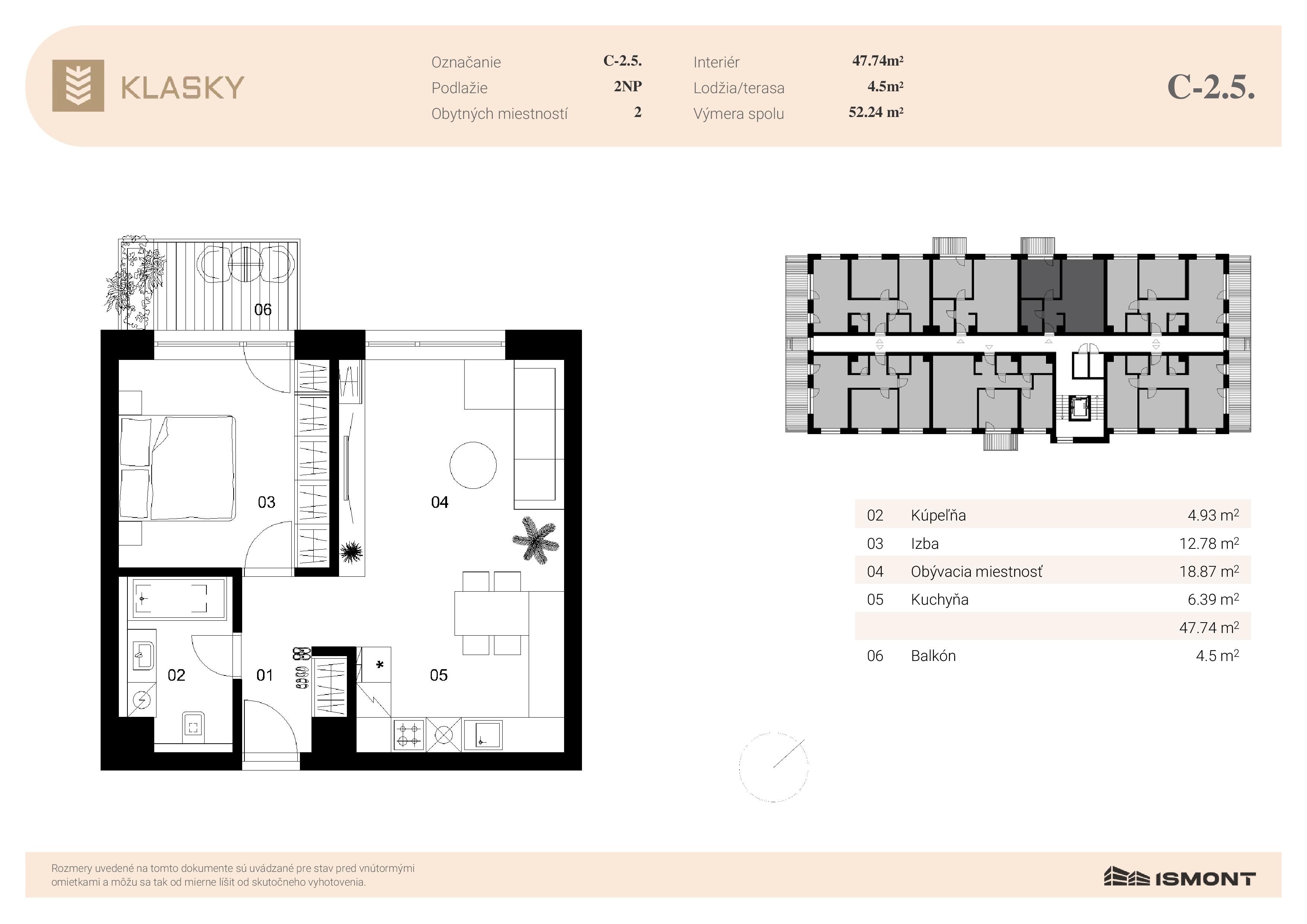 Klasky - C-2.5. - Pôdorys