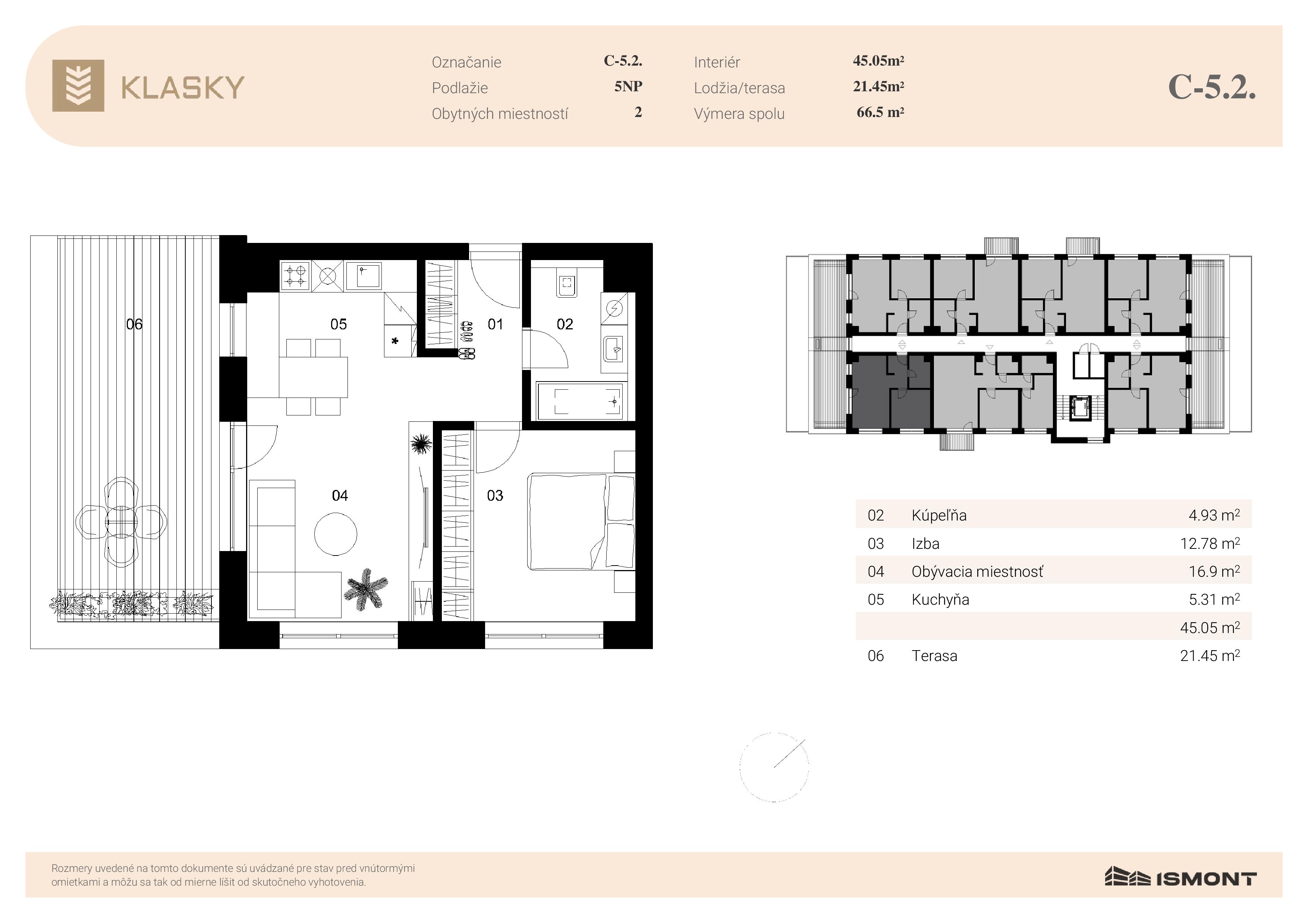 Klasky - C-5.2. - Pôdorys