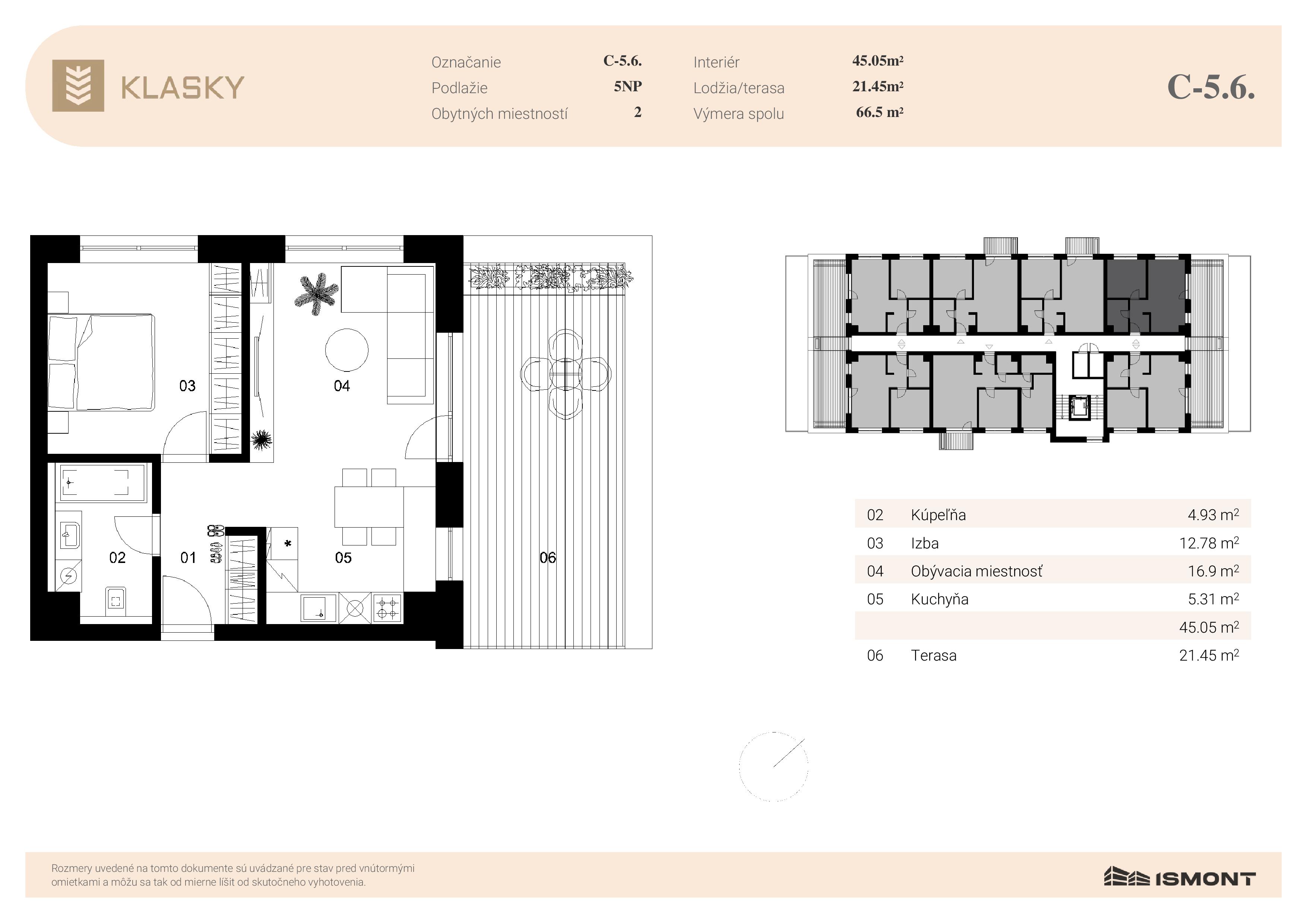 Klasky - C-5.6. - Pôdorys
