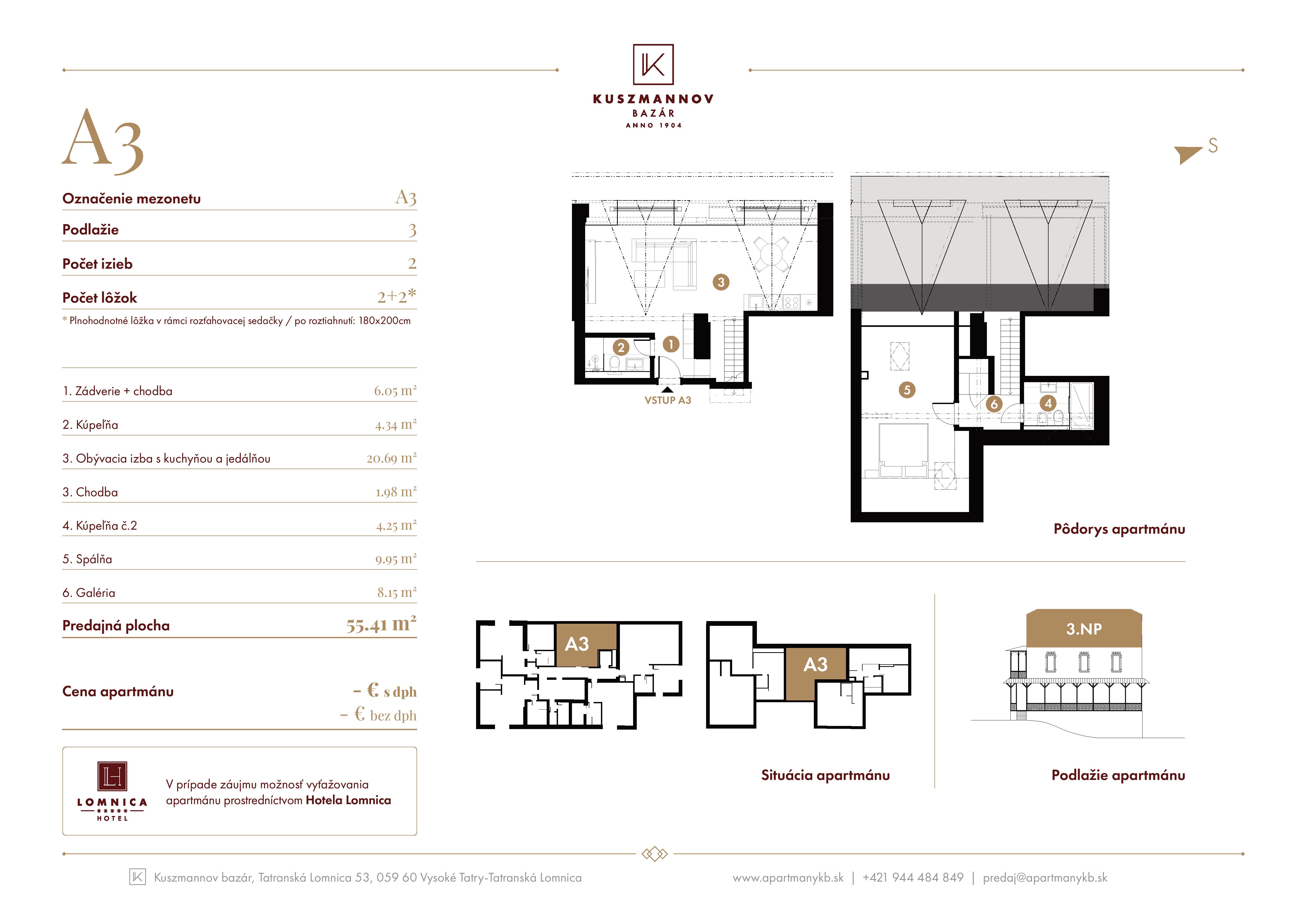 Kuszmannov Bazár - A3 - Pôdorys