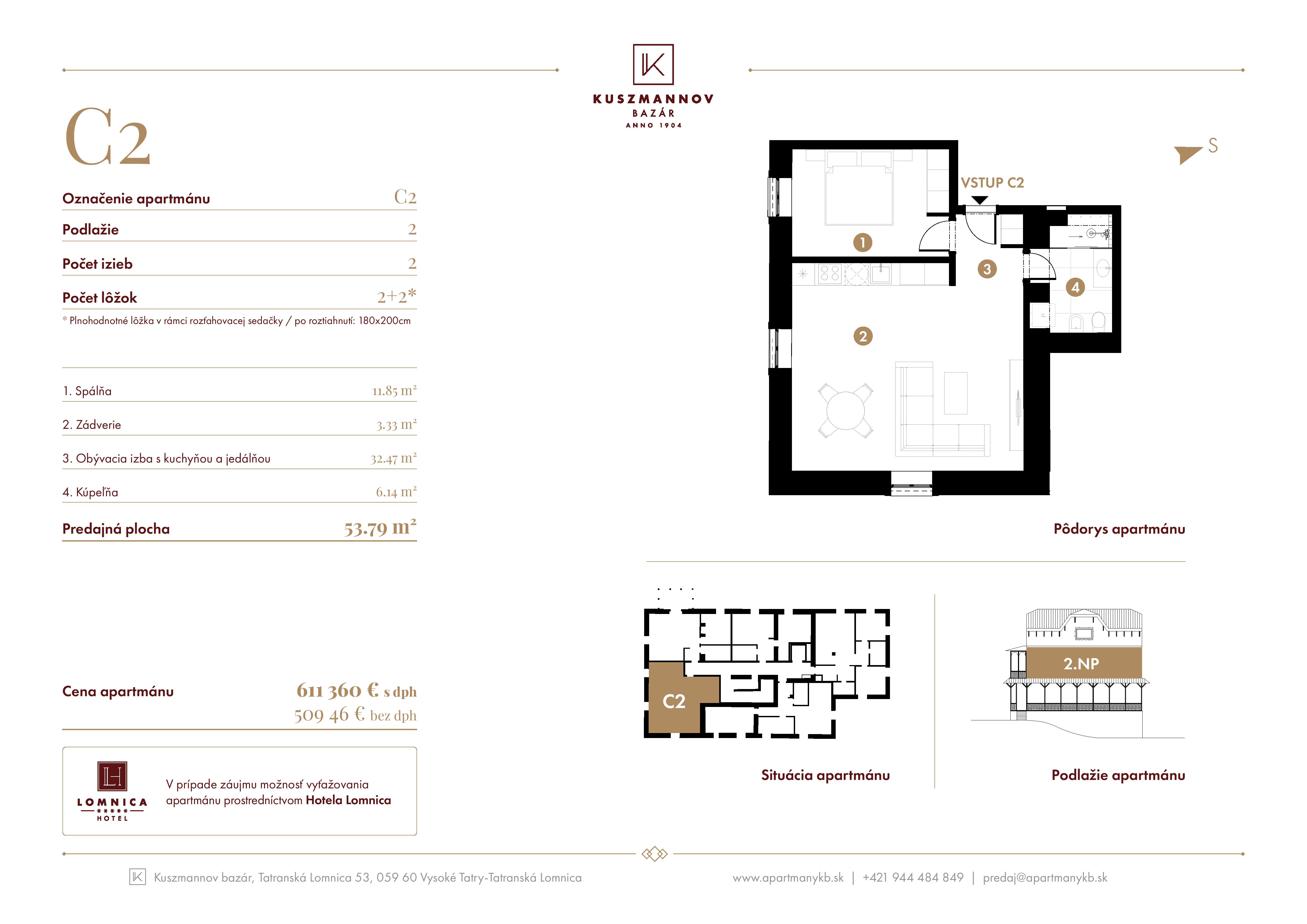 Kuszmannov Bazár - C2 - Pôdorys