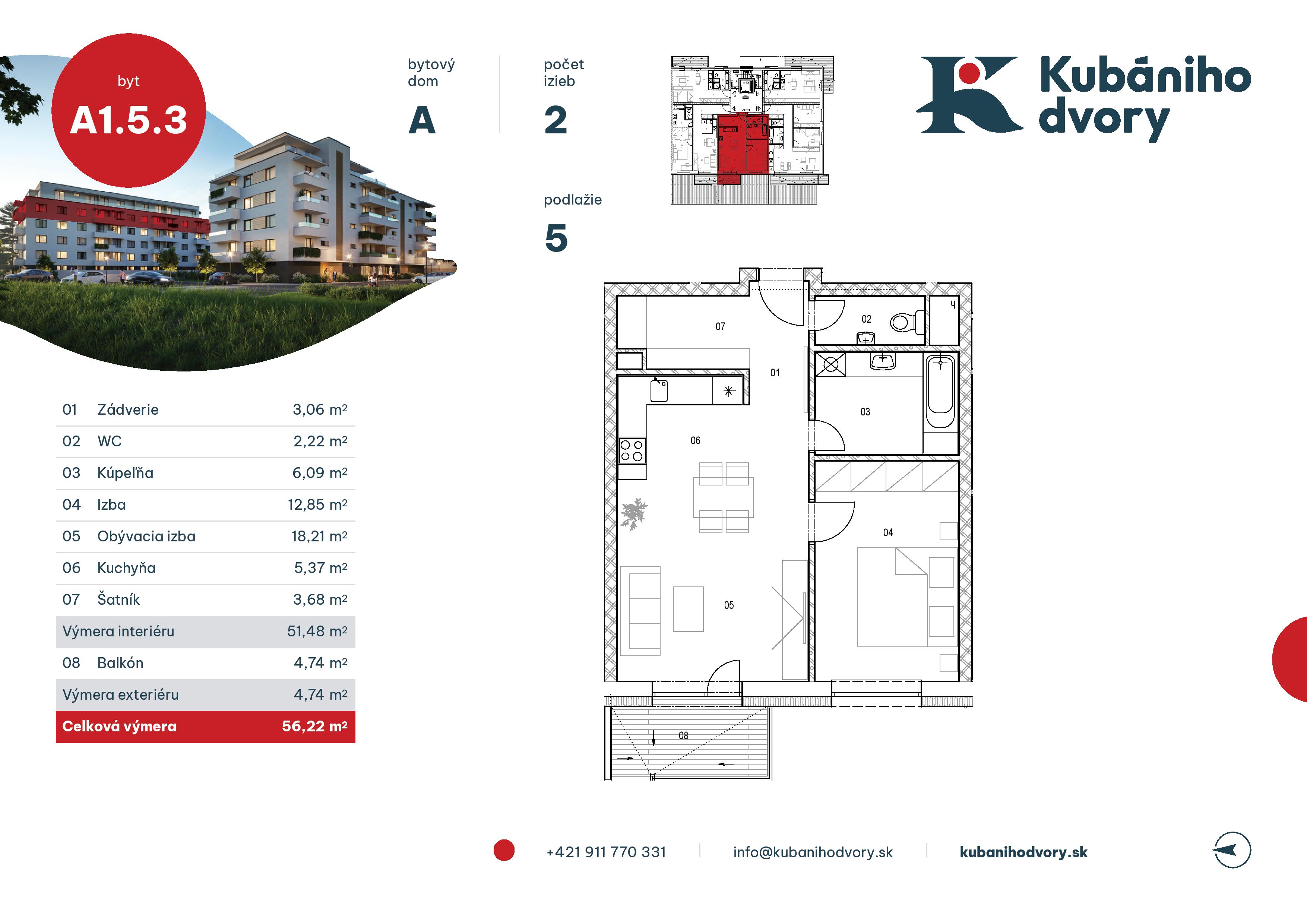 Kubániho dvory - A1.5.3 - Pôdorys