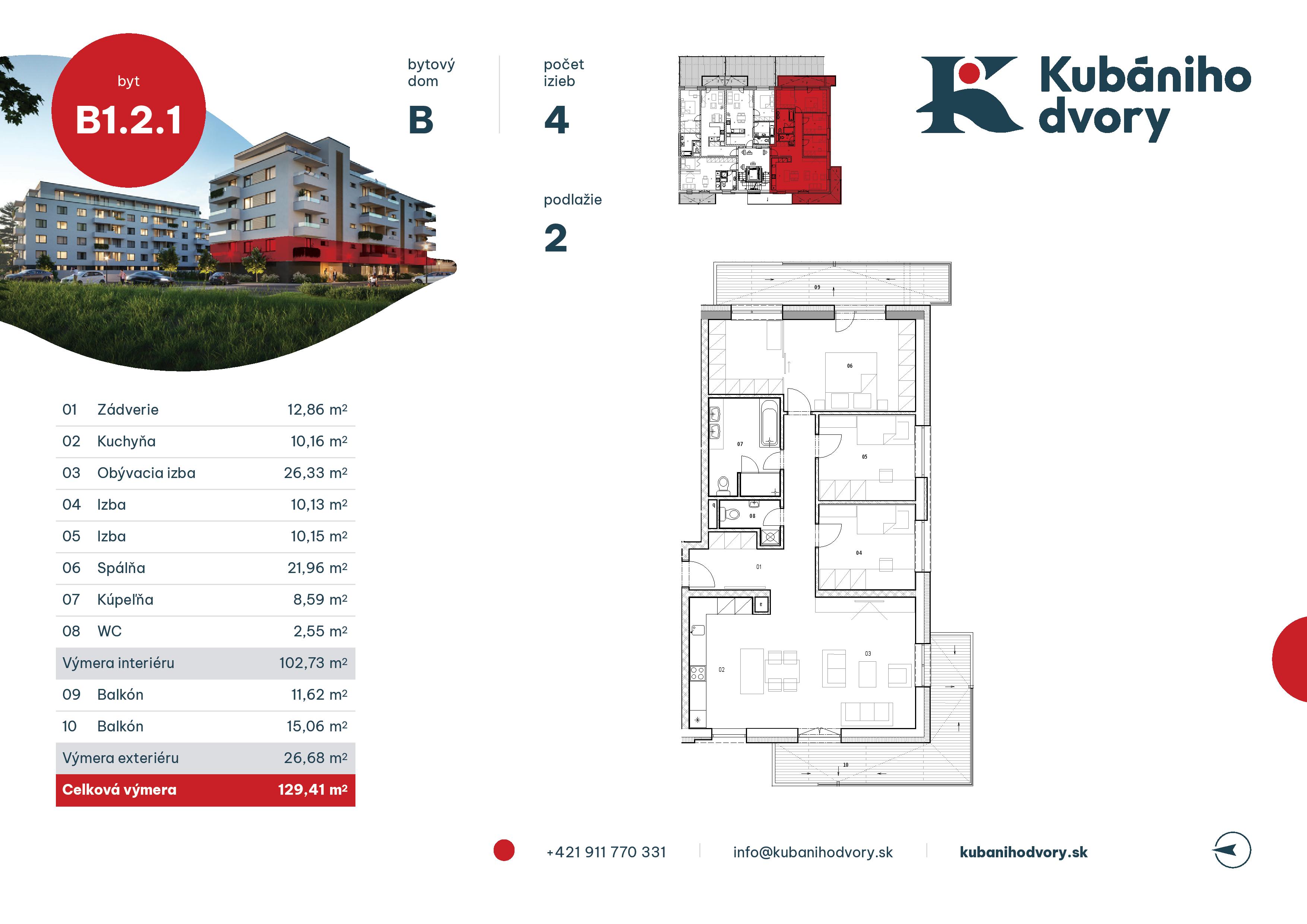 Kubániho dvory - B1.2.1 - Pôdorys