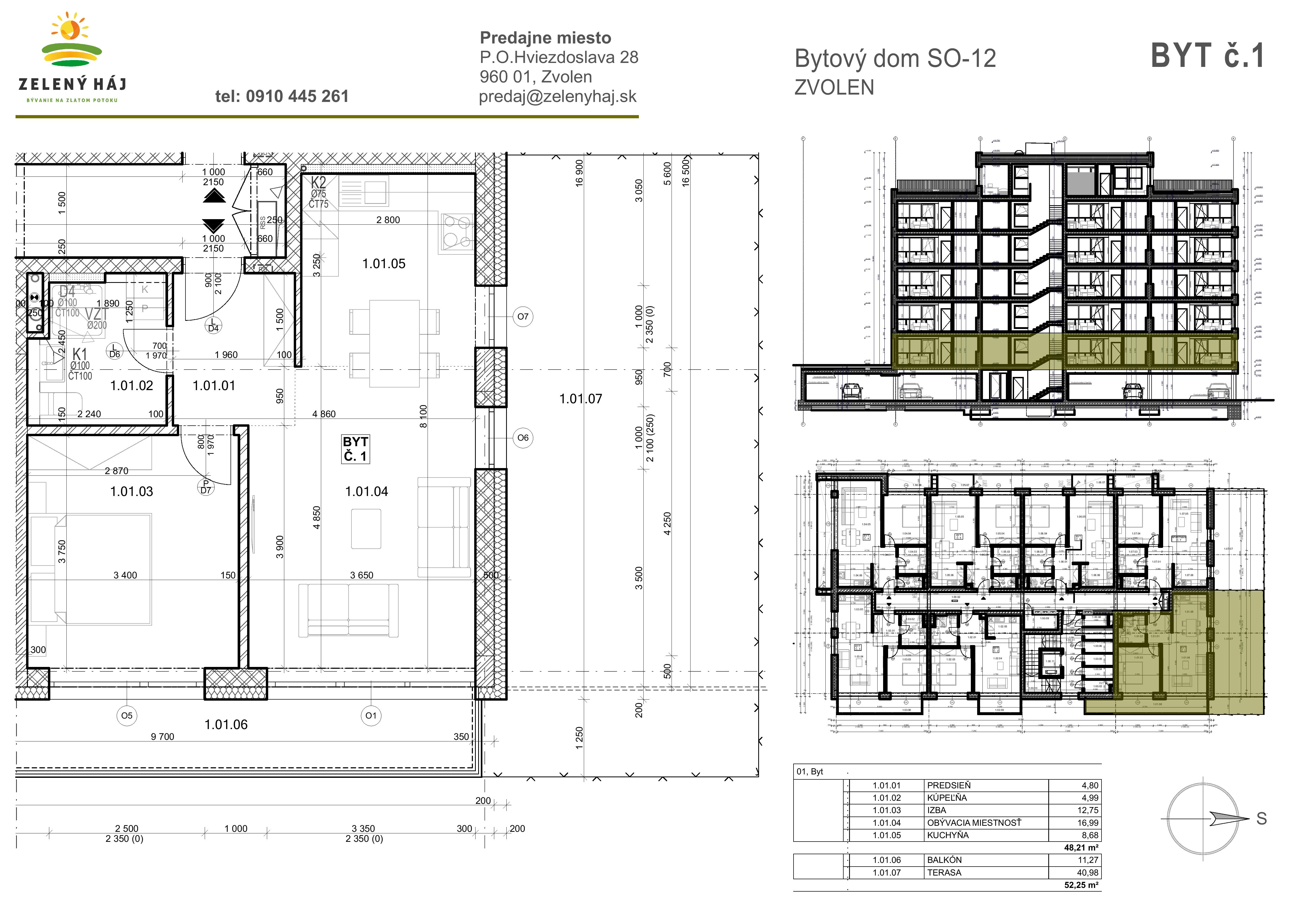 Zelený Háj - B1 - Pôdorys