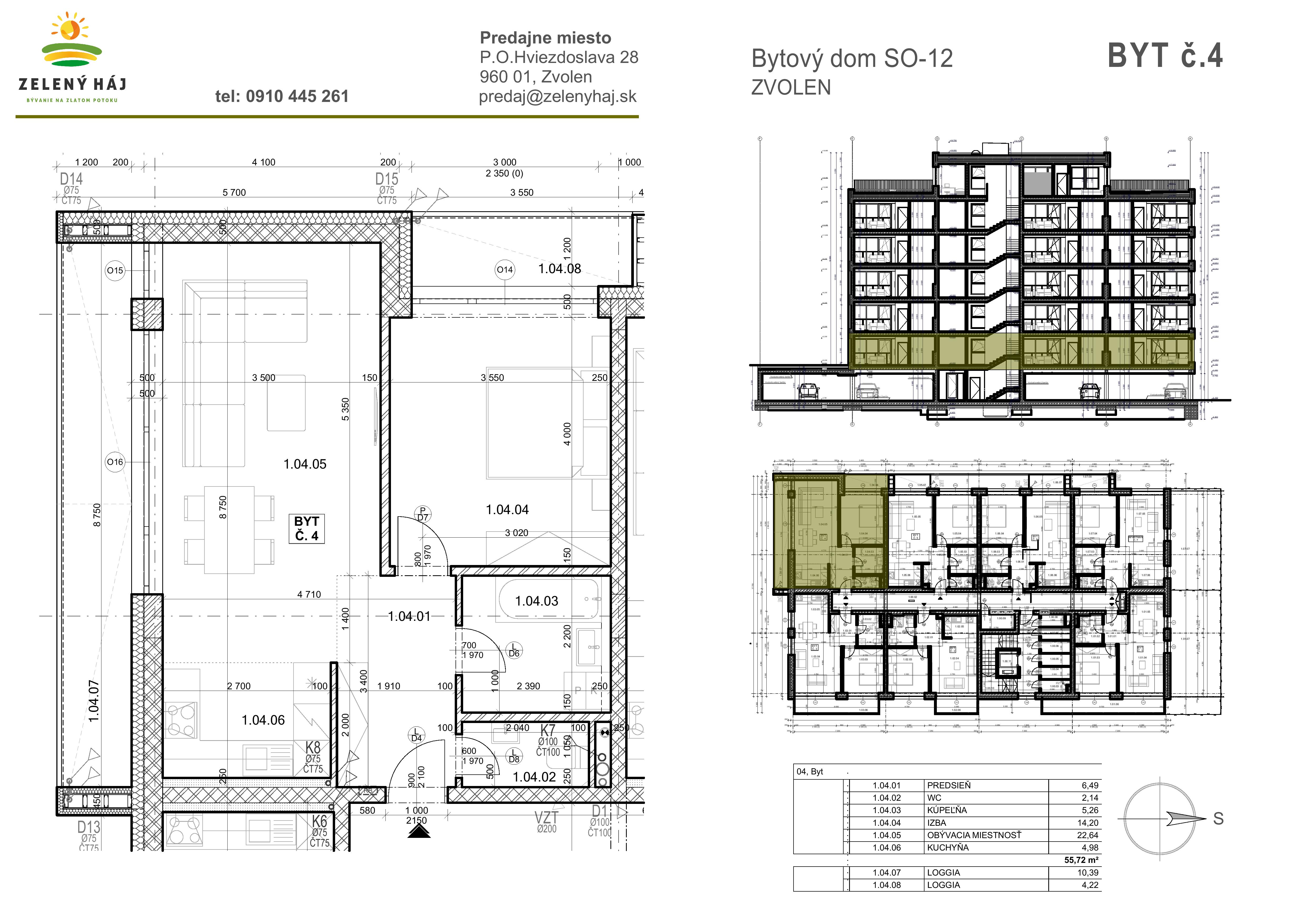 Zelený Háj - B4 - Pôdorys