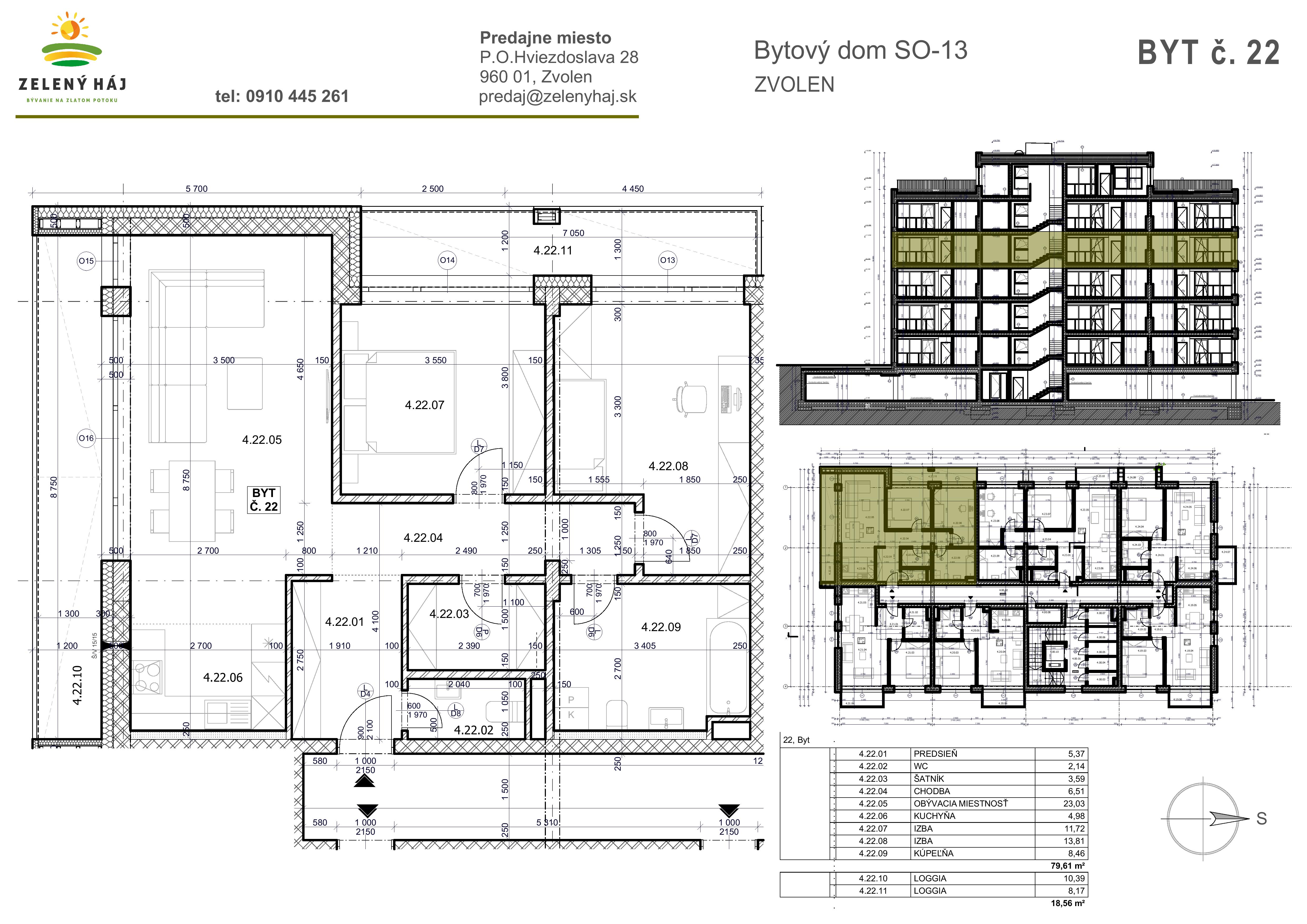 Zelený Háj - B22 - Pôdorys