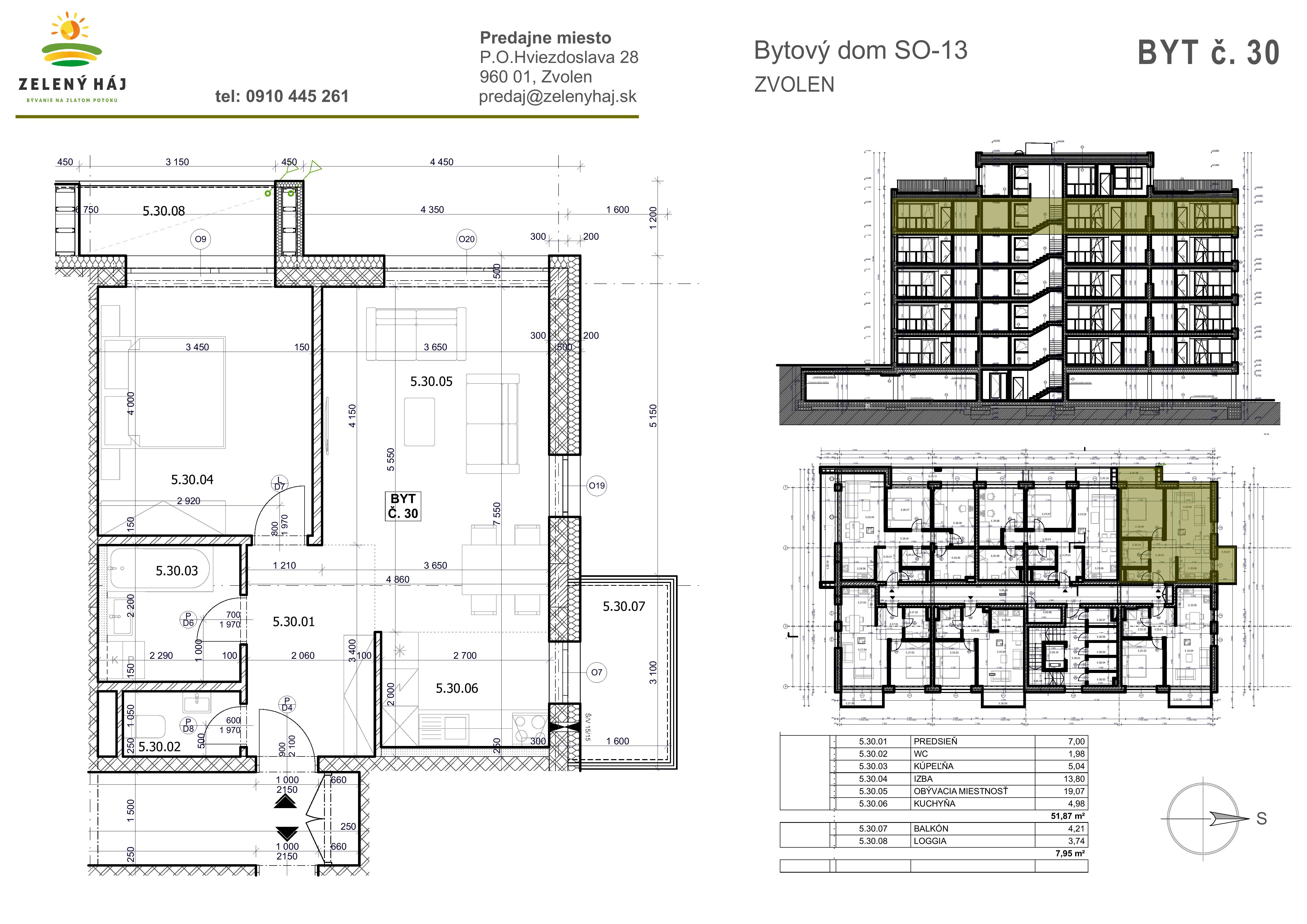 Zelený Háj - B30 - Pôdorys