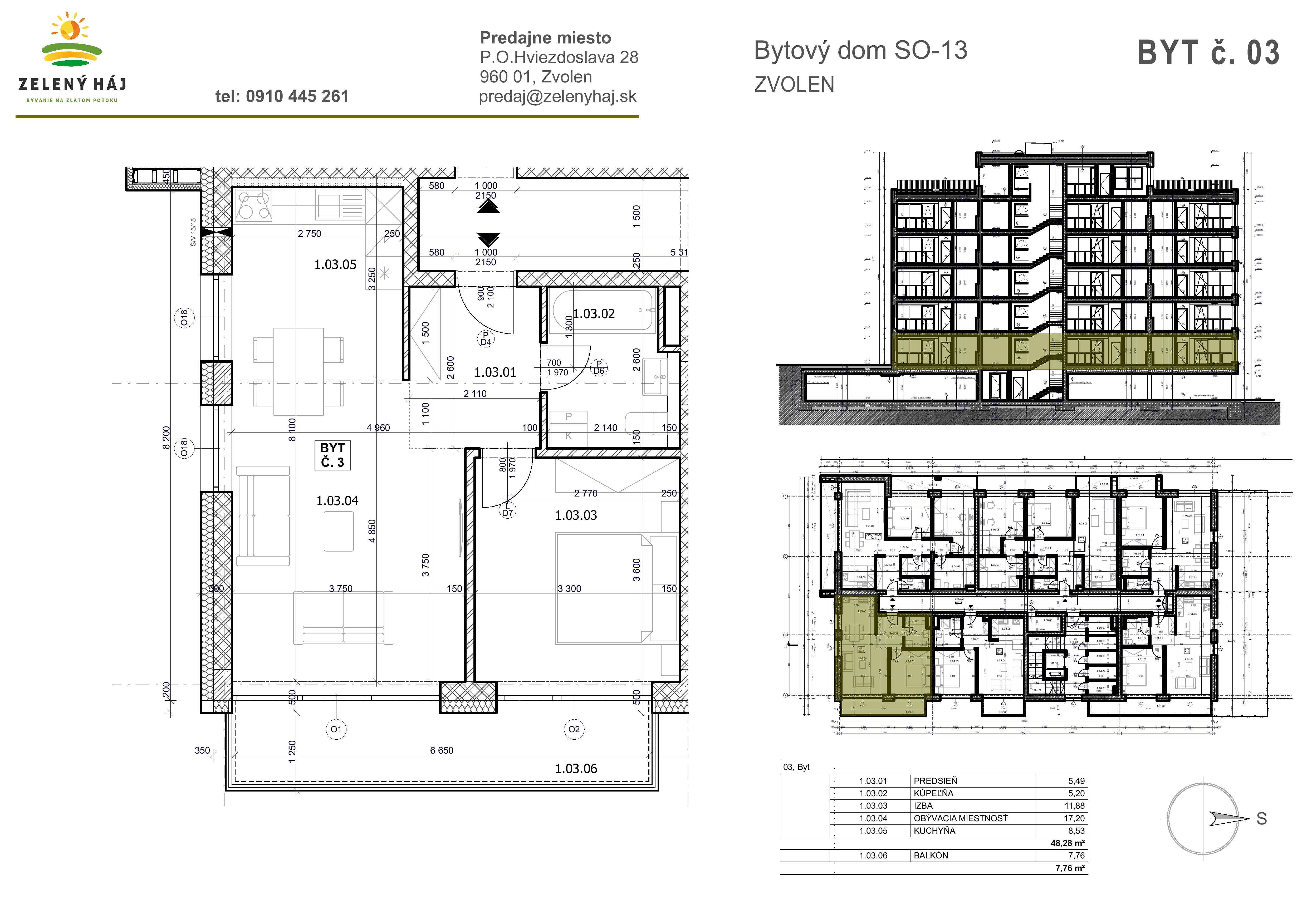 Zelený Háj - B3 - Pôdorys